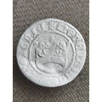 Распродажа - полугрош коронный (1/2 гроша) 1492-1501гг.,АЛЕКСАНДР ЯГЕЛОНЧИК, ВКЛ