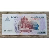Werty71 Камбоджа 1000 риелей 2007 UNC банкнота
