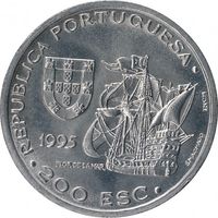 Португалия 200 эскудо, 1995 480 лет со дня смерти Афонсу де Албукерки UNC