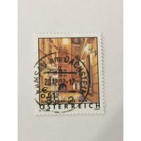 Марка из серии "Отдых в Австрии" - Дом Василиска, Вена