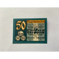 Нотгельд 50 пфеннигов Трайбс. Веймарская республика - 1602