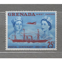 Гренада 1961** 100 лет маркам колонии, Королева Британии Виктория и Елизавета II