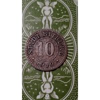 Германия нотгельд 10 пфеннигов 1919 Битбург