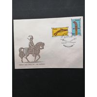 Польша 1981 КПД с полной серией марок "День почтовой марки: старое оружие" (спецгашение) Mi.2769-2770 каталог 2.00 евро