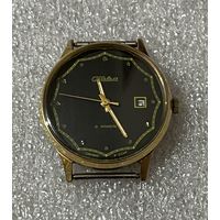 Позолоченные часы Слава. Au1 Рабочие. Состояние ХОРОШЕЕ.