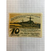 10 пфеннингов (нотгельды) г. Германия.