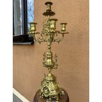 Очень красивый бронзовый канделябр, Европа, много лотов с рубля