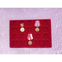 Планшет на 10 орденов/медалей, горизонтальный.