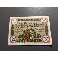 Германия 20 пфенингов 1918г (2)