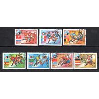 История Чемпионатов мира по футболу Йемен 1990 год серия из 7 марок