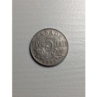 Канада 5 центов 1932 года
