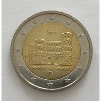 2 евро Германия 2017 Федеральная земля Рейнланд-Пфальц A