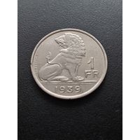 Бельгия 1 франк 1939 г.