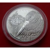 ТОРГ! 20 рублей Белый аист. Животный мир стран ЕврАзЭС! 2009! Серебро! ВОЗМОЖЕН ОБМЕН!