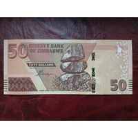 50 долларов Зимбабве 2020 г.