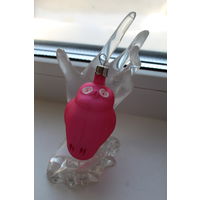 Винтажная стеклянная игрушка "Совенок"