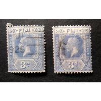 ВЕЛИКОБРИТАНИЯ\1360\Фиджи 1922г король Георг V Mi77 кц1.5евр. цена за 1 шт