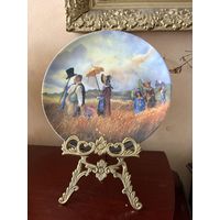 Тарелка коллекционная Прогулка Германия Bavaria винтаж