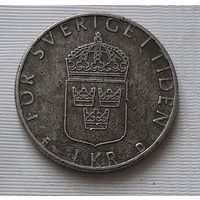 1 крона 1990 г. Швеция
