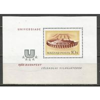 Венгрия. Универсиада. Будапешт. 1965г. Mi#Бл50.