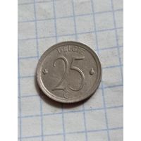25 сантимов 1972 года