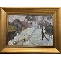 Селещук Н.М. Этюд. Картон, масло. Размер с рамой 64х49 см.