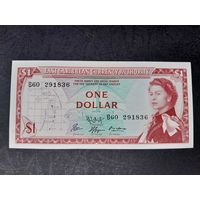 1 доллар 1965 года. Восточные Карибы. aUNC.  Распродажа.