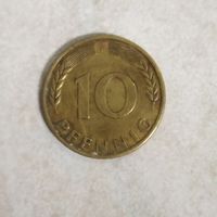 10 пфеннигов 1966 F Германия