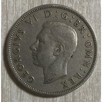 Монета 2 шиллинга 1949 год. Великобритания. Король Георг VI