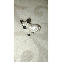 Брошь собачка, бульдог, песик
