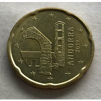 Андорра 20 евроцентов 2019 - Церковь Сант Марти де ла Кортинада - UNC!