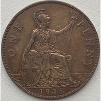 Великобритания 1 пенни 1935 г.
