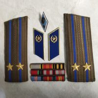 Комплект обшивы с кителя подполковника КГБ СССР.
