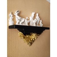 - КРОНШТЕЙН АНГЕЛ-ХРАНИТЕЛЬ 45х20.5х12 см. с ГОРЕЛЬЕФАМИ