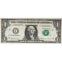 1 доллар США 2017 г., F10569954* Звездная