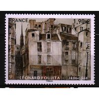 2018 Франция современное искусство : Леонард Фужита живопись Mi-6955 1х-марка**