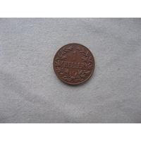 Германская Восточная Африка 1 геллер  1910 год J