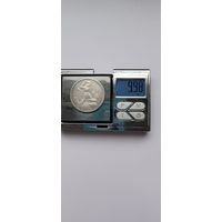 50 копеек 1924 года. ПЛ. Серебро 900. Монета не чищена. 45022