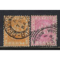 GB Колонии Гвиана Британская 1882 Фрегат Сандбах Стандарт #61,64