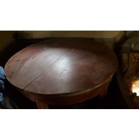 Стол деревянный круглый раздвижной, СССР