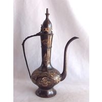 Кувшин Кофейник Графин Кумган Латунь Индия