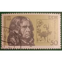 ГДР 1981. Немецкий поэт Адельберт фон Шамиссо 1781-1838