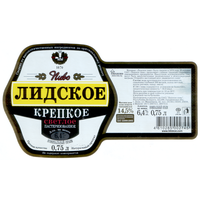 Этикетка пива Крепкое 0,75л Лидский ПЗ б/у Т774