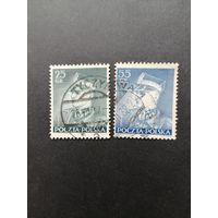 Польша 1937 Полная серия марок "Маршал Эдвард Рыдз-Смиглы" (гашение без клея, на одной след от наклейки) Mi.319-320 каталог 0.70 евро