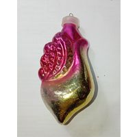 Игрушка на ёлку ,  Жар Птица , винтаж , стекло , СССР . С 5 рублей