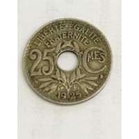 Франция 25 сентим 1925