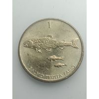 Словения 1 толаров 1996 года .