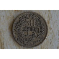 Тунис 50 сантимов 1921 Нечастая