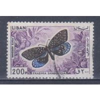[2124] Ливан 1965. Фауна.Бабочка.200п. Гашеная марка.