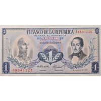 Колумбия 1 Песо 1973  XF, 212
